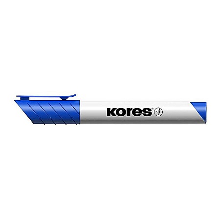 Promoții de Toamnă - Marker tabla Kores varf rotund albastru