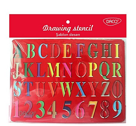 Craft și modelaj - Sablon desen alfabet daco sb002a