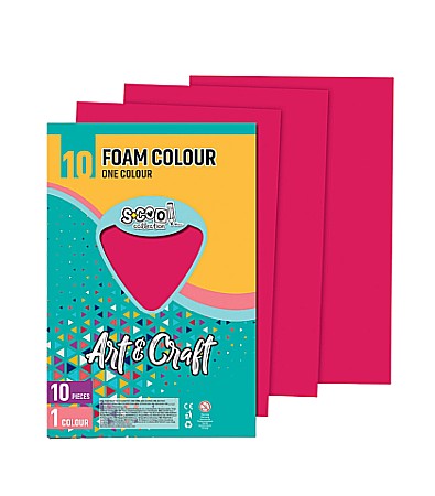 Hârtie pentru lucru manual - Hartie buretata magenta 20x30 cm S-Cool 1 coala