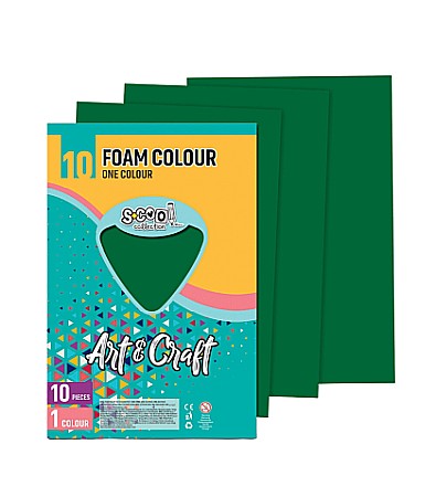 Hârtie pentru lucru manual - Hartie buretata verde inchis 20x30 cm S-Cool 1 coala