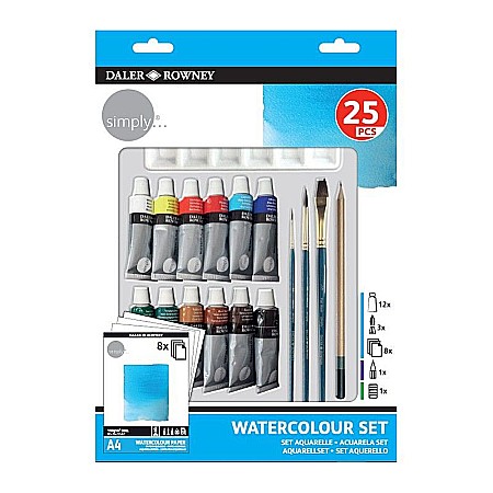 Rechizite școlare - Set acuarela simply 25piese fl134500410
