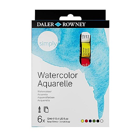 Rechizite școlare - Set 6x12ml simply watercolour fl134500006
