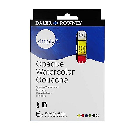 Acuarele profesionale - Set 6x12ml simply gouache fl126600006