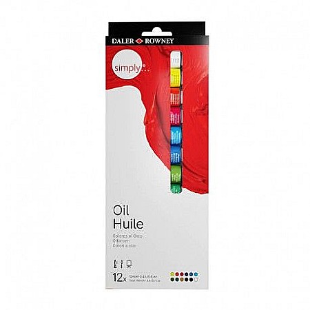 Acuarele profesionale - Set 12x12ml simply oil fl118500100