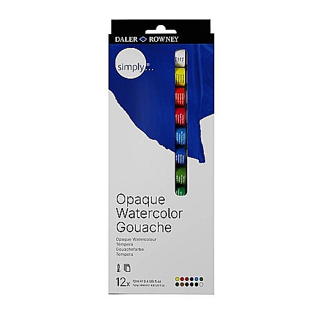 Acuarele profesionale - Set 12x12ml simply gouache fl126600912