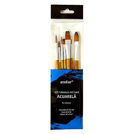 Artă și creativitate - Pensule atelier acuarela set 7buc at20053