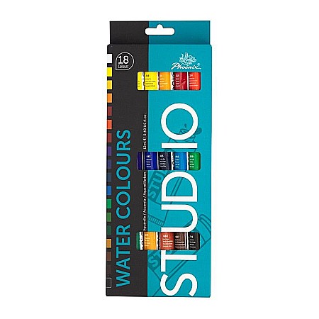 Acuarele școlare și Tempera - Culori acuarela set 18x12ml phoenix pw1812