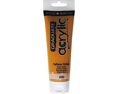 Culori acrilice - Culori acril graduate 120ml yellow ochre fl123120690