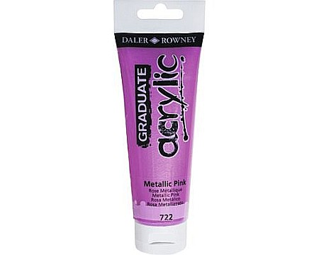 Culori acrilice - Culori acril graduate 120ml metallic pink fl123120722