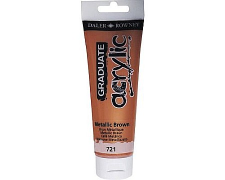 Culori acrilice - Culori acril graduate 120ml metallic brown fl123120721