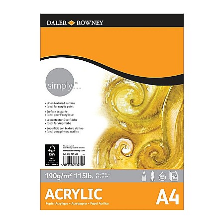 Artă și creativitate - Bloc simply acrylic 190g a4 fl436731400