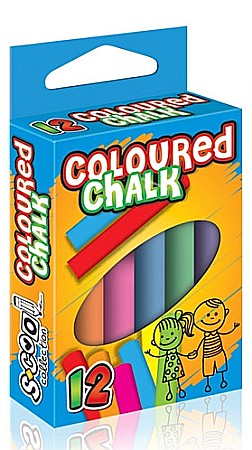 Cretă școlară și creativă - Creta color 12bucati/cutie sc240