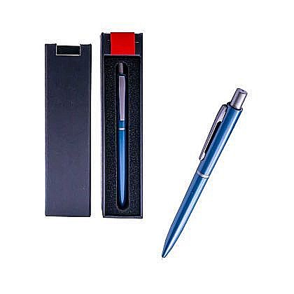 Birotică și accesorii birou - Pix metal bleumarin in cutie cadou of414