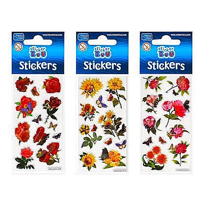 Artă și creativitate - Stickere flori 6.6x18cm starpak 382524