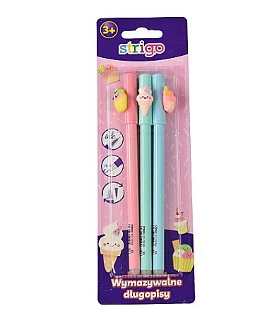 Rechizite școlare - Pix strigo cerneala termosensibila ice cream ssc154