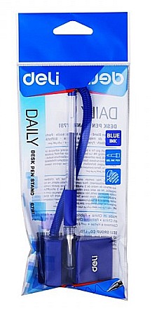 Pix cu suport adeziv si snur 0.5 mm albastru Deli [5]