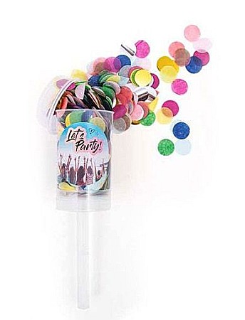Articole Party - Confetti color mini tub cu presiune 17.8cm 12g 953865