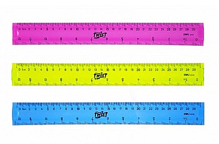 Rigle și Echere - Rigla 30cm Flexibilă, Color Deli DLE6209