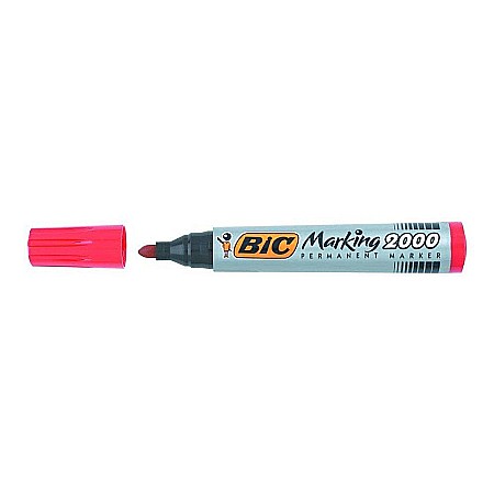 Birotică și accesorii birou - Marker permanent Bic 2000 rosu varf rotund 2.5 mm
