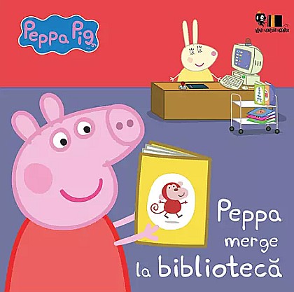 Cărți pentru copii - Peppa Pig – Peppa merge la bibliotecă – Neville Astley Mark Baker