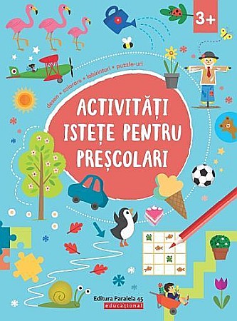 Cărți pentru copii - Activități istețe pentru preșcolari