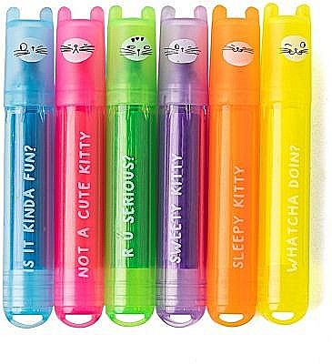 Textmarker - Evidentiator parfumat So many cats 6 culori/set M&G