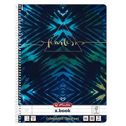 Rechizite școlare - Caiet A4 80 file cu spira dictando New Batik Fearless Herlitz