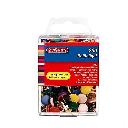 Instrumente și accesorii birou - Pioneze metalice color 200buc/cut hz 8770109