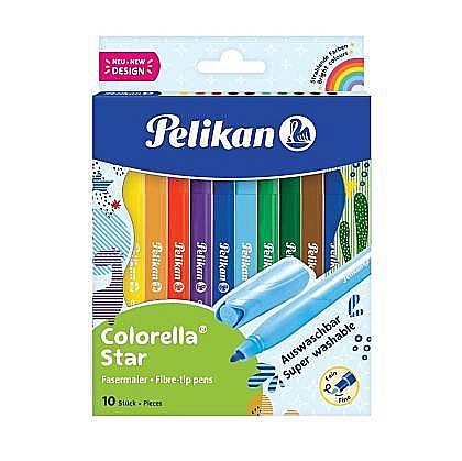 Carioci - Carioca Colorella Star C302 Set 10 Culori Blister Pelikan