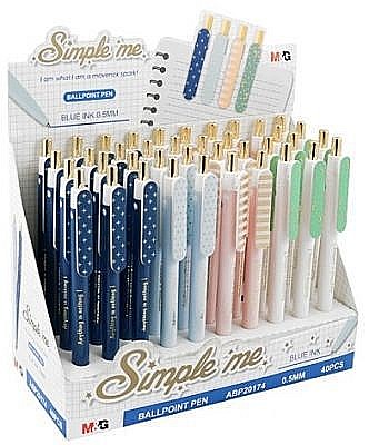 Rechizite școlare - Pix retractabil Simple me, albastru 0.5mm abp201742205f4