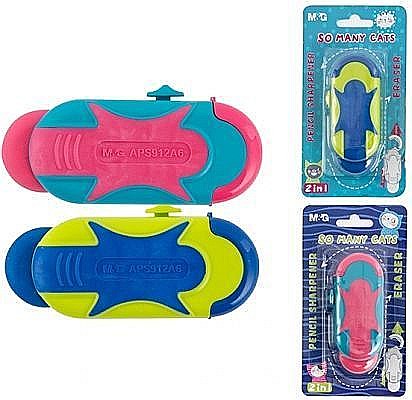 Rechizite școlare - Ascutitoare si guma de sters 2in1 aps912a6