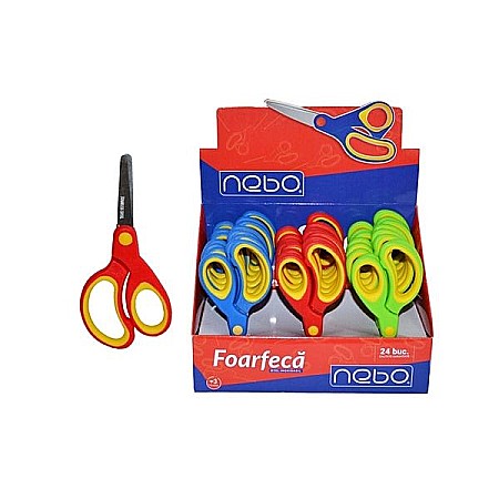 Accesorii școlare - Foarfeca 130mm maner ergonomic Nebo
