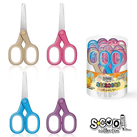 Accesorii școlare - Foarfeca 12cm varf rotund lama gradata S-Cool