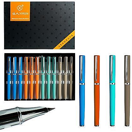 Stilou din metal corp cauciucat culori asortate [1]