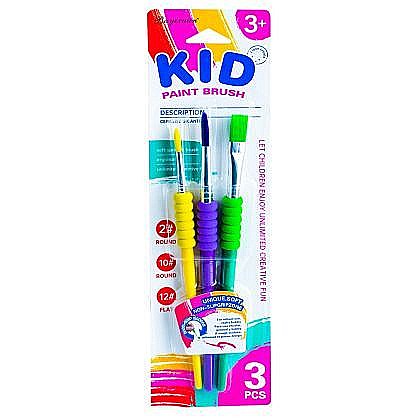 Rechizite școlare - Pensule desen cu grip 3/set hfq-3