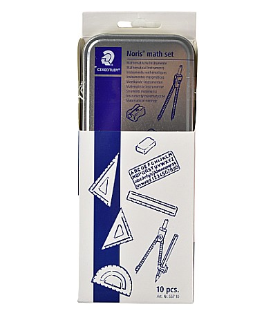 Rechizite școlare - Trusa instrumente geometrie 10 piese st-557-10