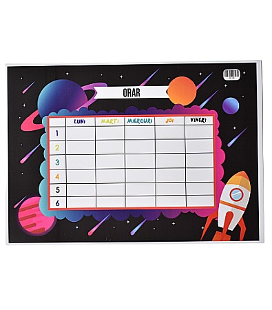 Lupe și articole educative - Orar a4 promo