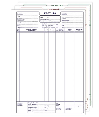 Tipizate și registre - Facturi A4 150 file
