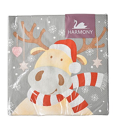 Servețele și tacâmuri - Servetele craciun 33x33cm 3 straturi set 20