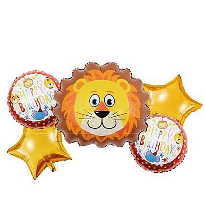 Baloane - Balon folie aluminiu albastru leu tz-d5006