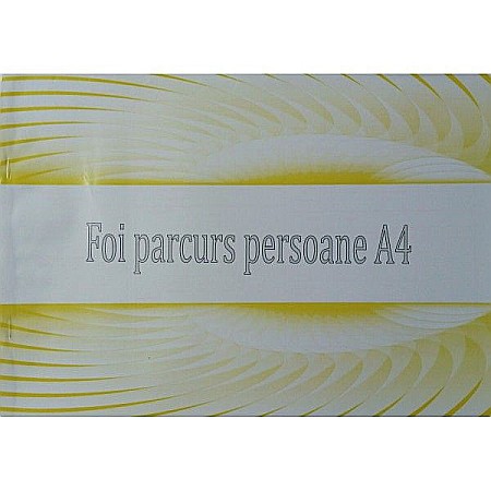 Tipizate și registre - Foi parcurs persoane A4