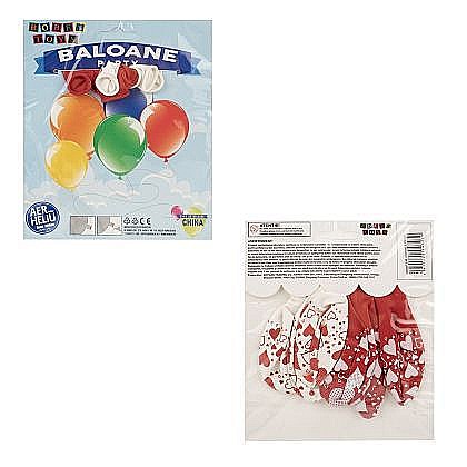 Articole Party - Baloane 2.8 g inimioare 8 buc/set 37645