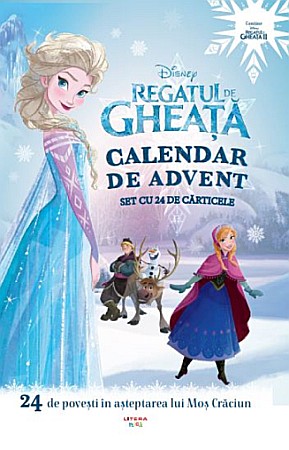 Hobby și activități pentru copii - Disney. Regatul de gheata. Calendar de advent. Set cu 24 carticele