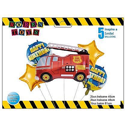 Articole Party - Balon folie aluminiu masina pompieri tz-k5107
