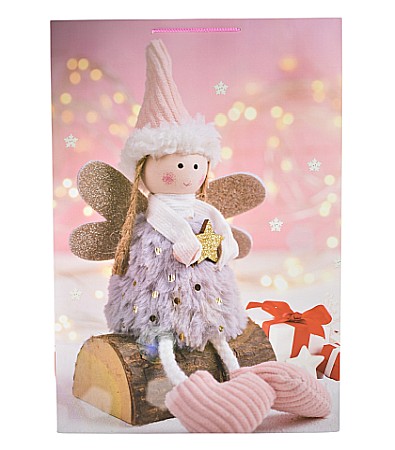 Pungi pentru cadouri - Punga cadou hartie motive craciun 72*50*18cm e5506