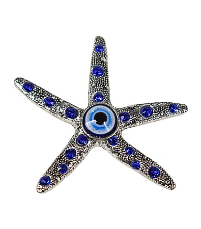 Casă și decorațiuni - Magnet frigider stea de mare cu ochiul norocos