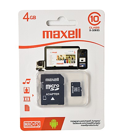 Electronice și accesorii IT - Maxell micro sdhc 4gb cl10