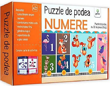 Cărți - Puzzle de podea. Numere