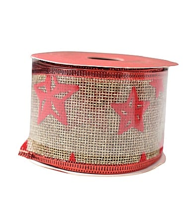Decorațiuni și articole de Crăciun - Panglica rosie 5cm b5901