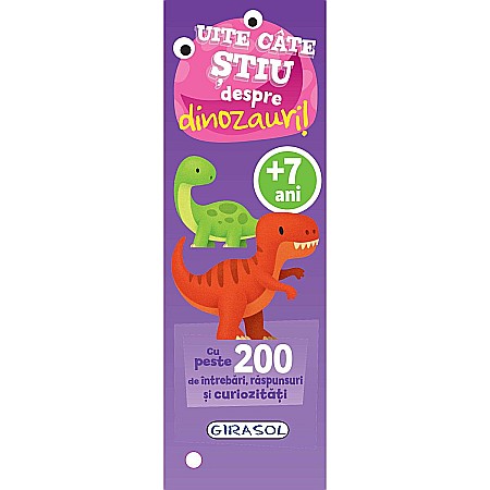 Cărți ilustrate și interactive - Uite câte știu despre dinozauri